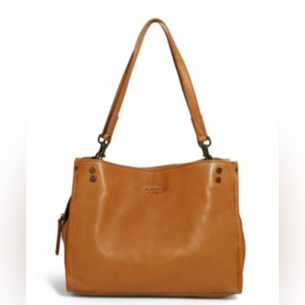American leather Co. women’s Lenox triple entry satchel handbag